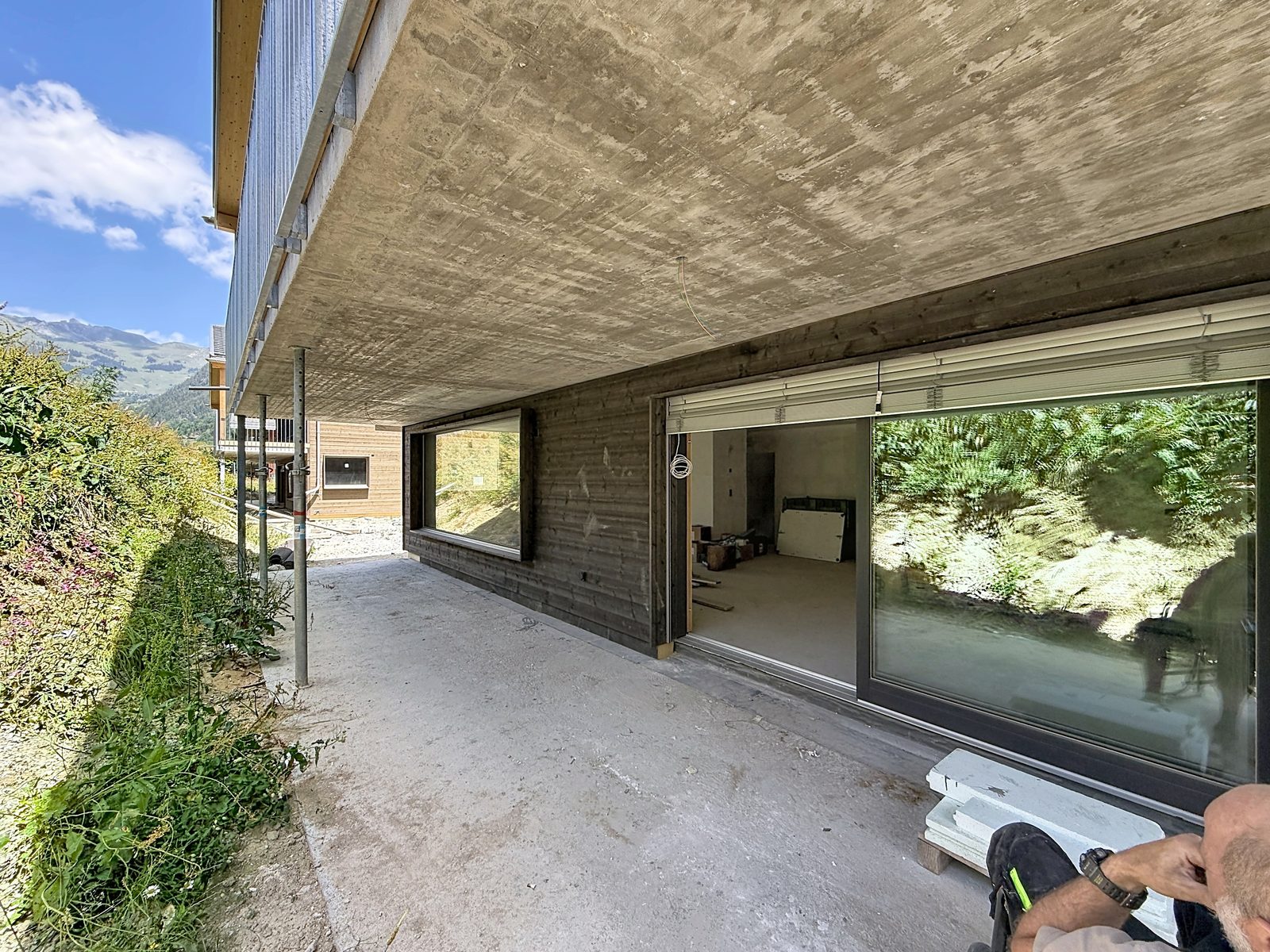 Pièce de l'appartement en construction